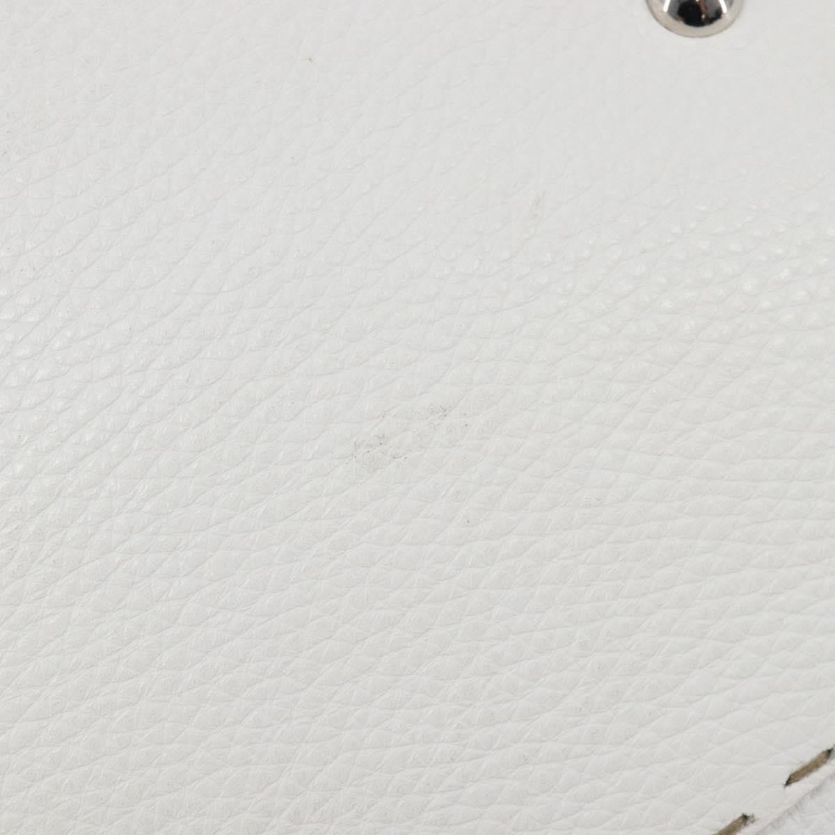 Fendi Selleria 2Bag Leather, White, Leather, Handbag
