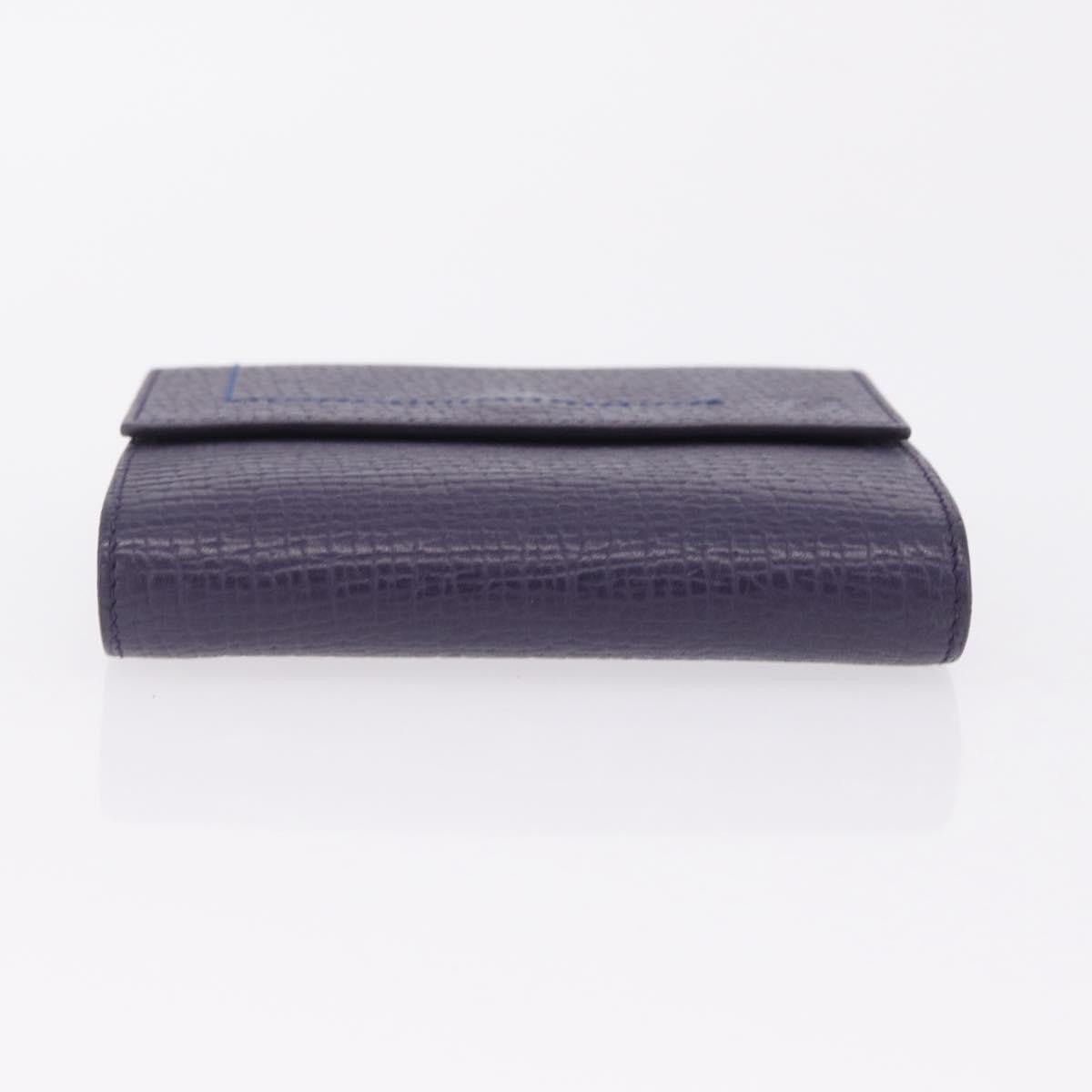 Loewe Anagram Trifold Flap Leather, Purple, Leather, Wallet