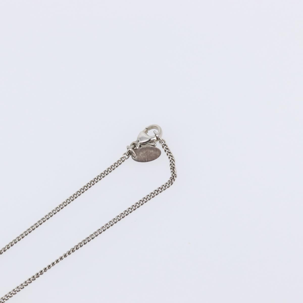 Chanel CC Pendant Metal with Crystals, Silver, Metal, Necklace