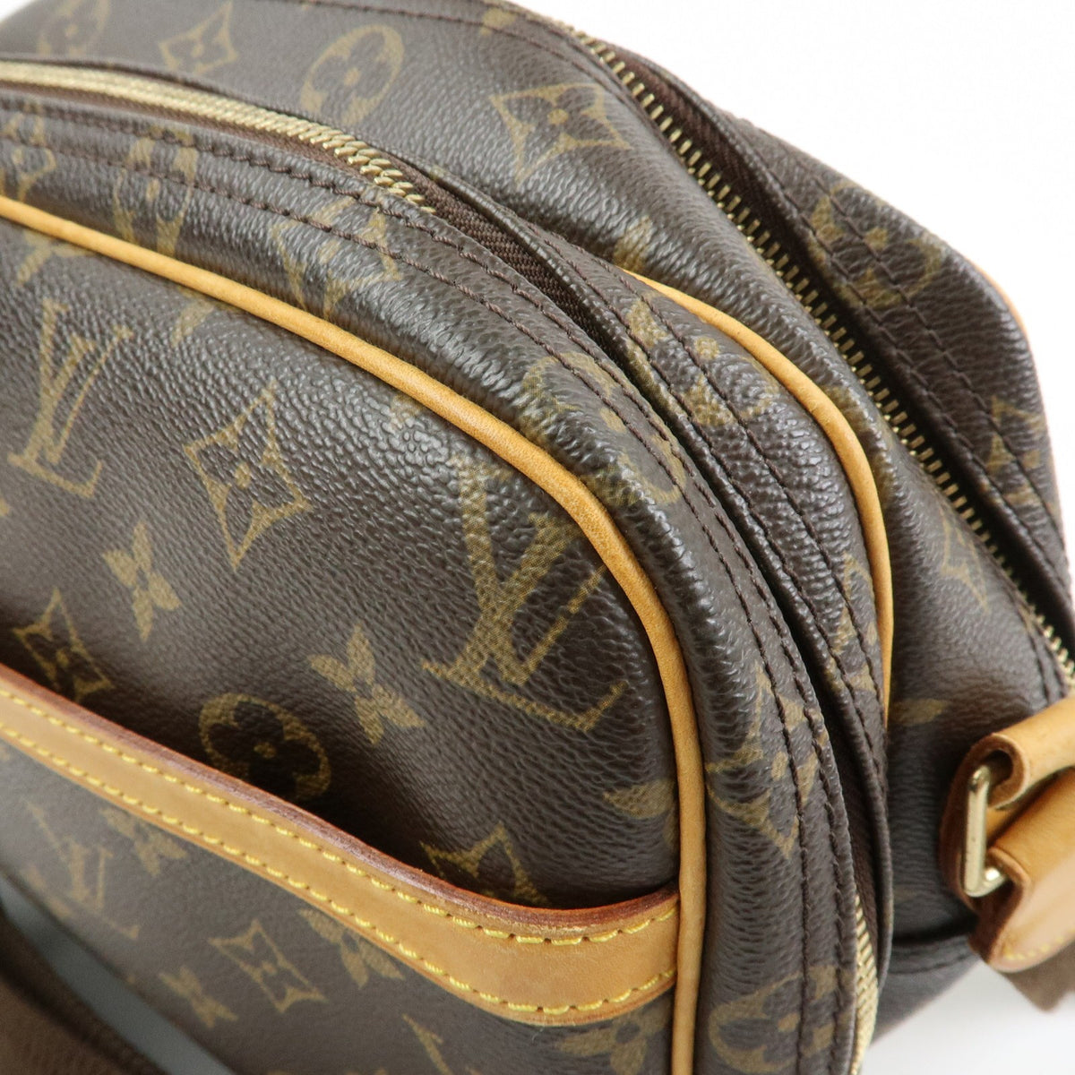 Louis Vuitton Reporter Monogram Canvas, Brown, Canvas, Shoulder Bag