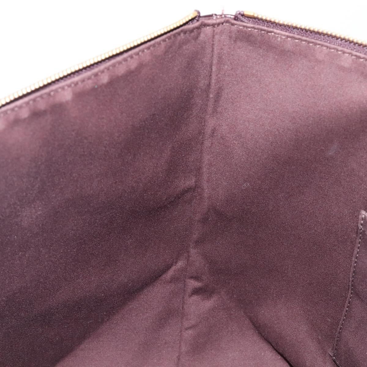 Louis Vuitton Bellevue Monogram Vernis, Burgundy, Patent Leather, Handbag