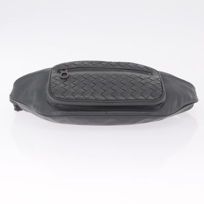 Bottega Veneta Light Waist Intrecciato Leather, Gray, Leather, Handbag