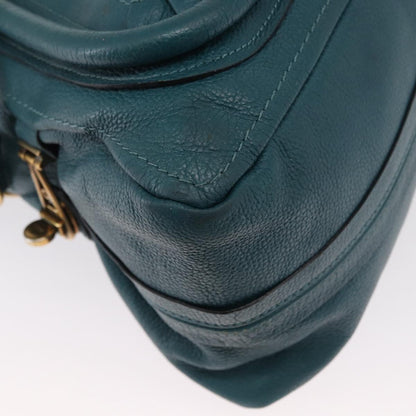 Chloe Paraty Top Handle Bag Leather, GREEN, LEATHER, Shoulder bag