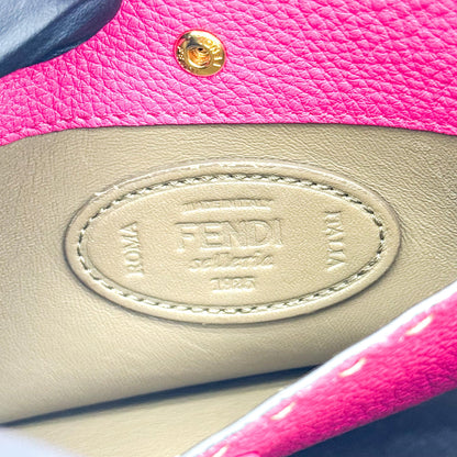 Fendi Selleria Peekaboo Essentially Leather, Pink, Leather, Handbag