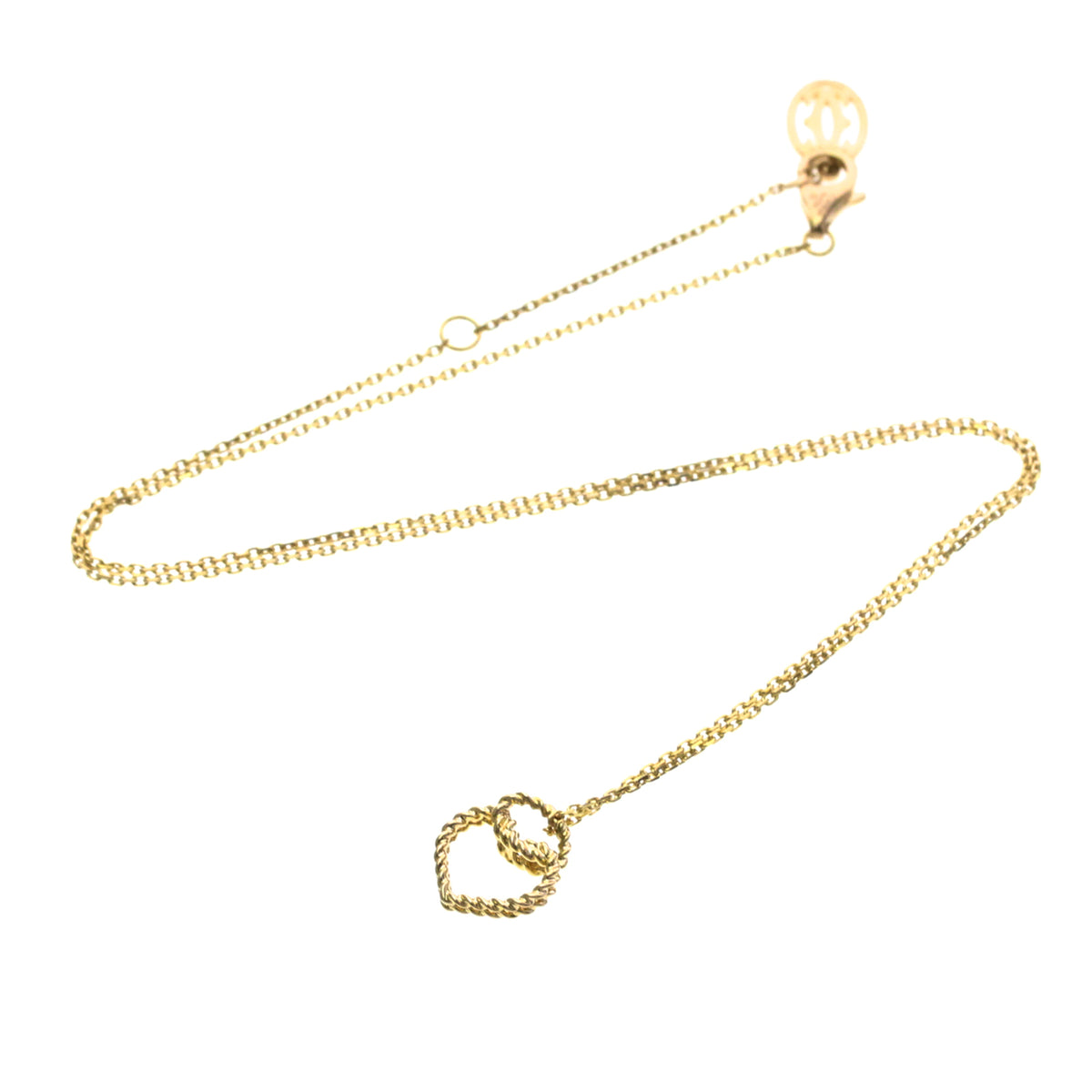 Cartier Torta Heart Pendant 18K Rose Gold, Gold, Pink Gold, Necklace