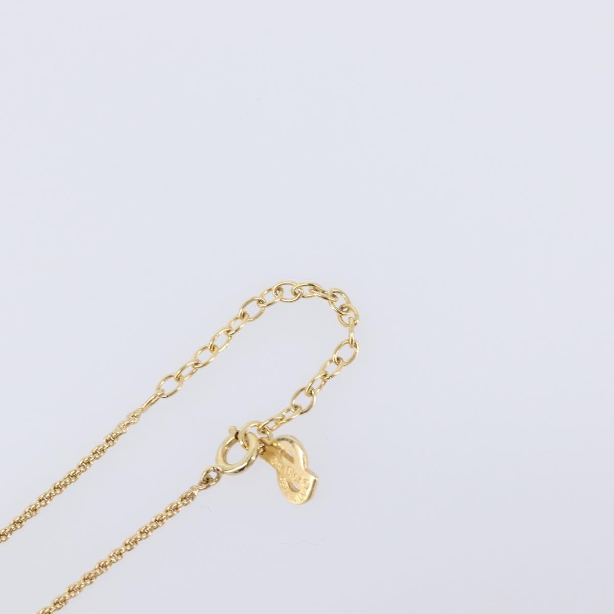 Christian Dior Vintage CD Heart Pendant Metal, Gold, Metal, Necklace