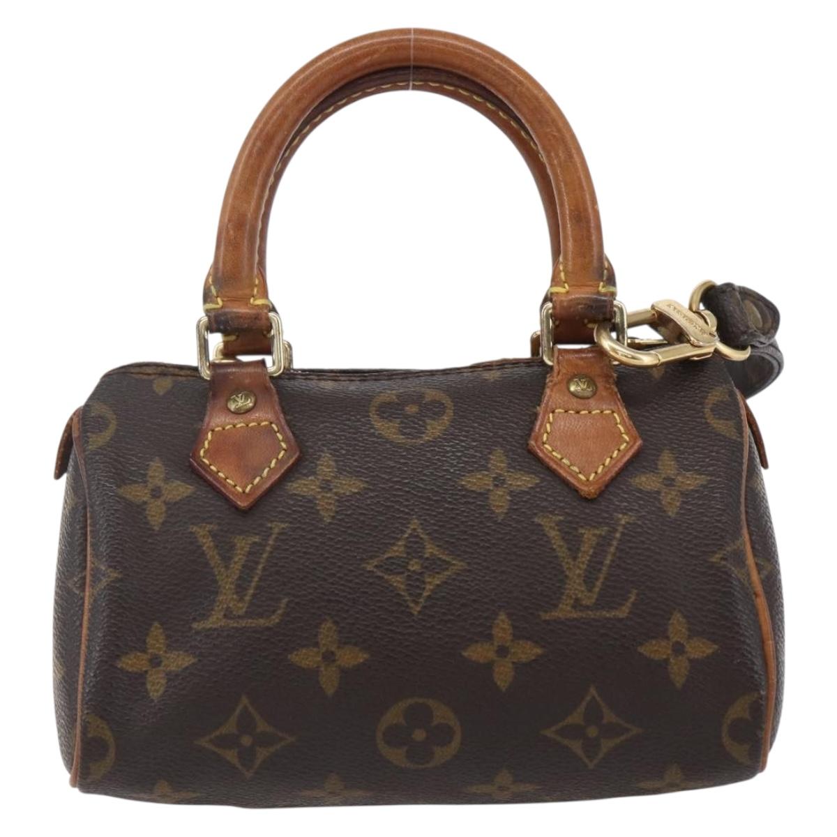 Louis Vuitton Speedy Mini HL Handbag Monogram Canvas, BROWN, CANVAS, Handbag