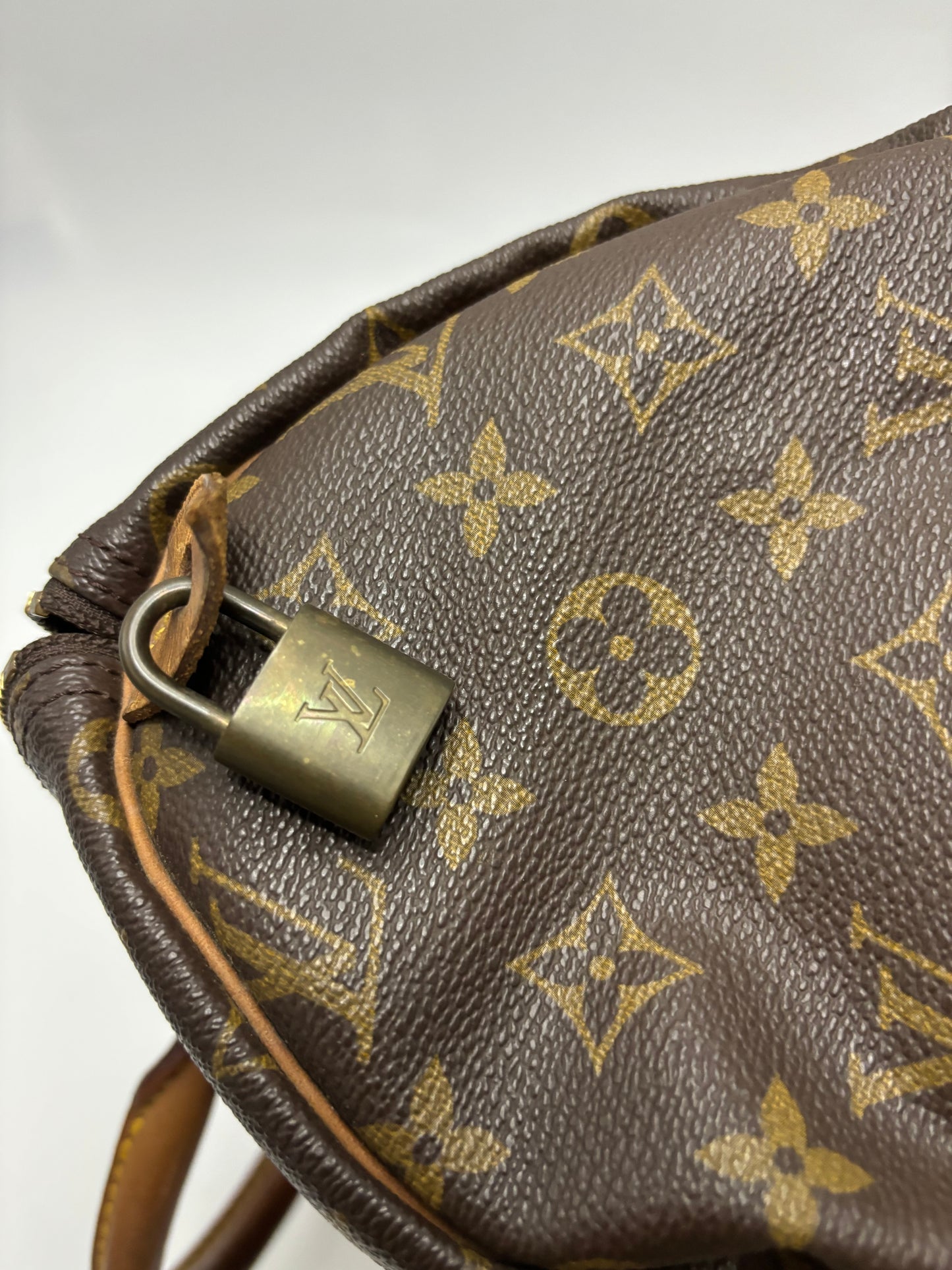 Louis Vuitton Speedy Monogram, Brown, Canvas, Handbag