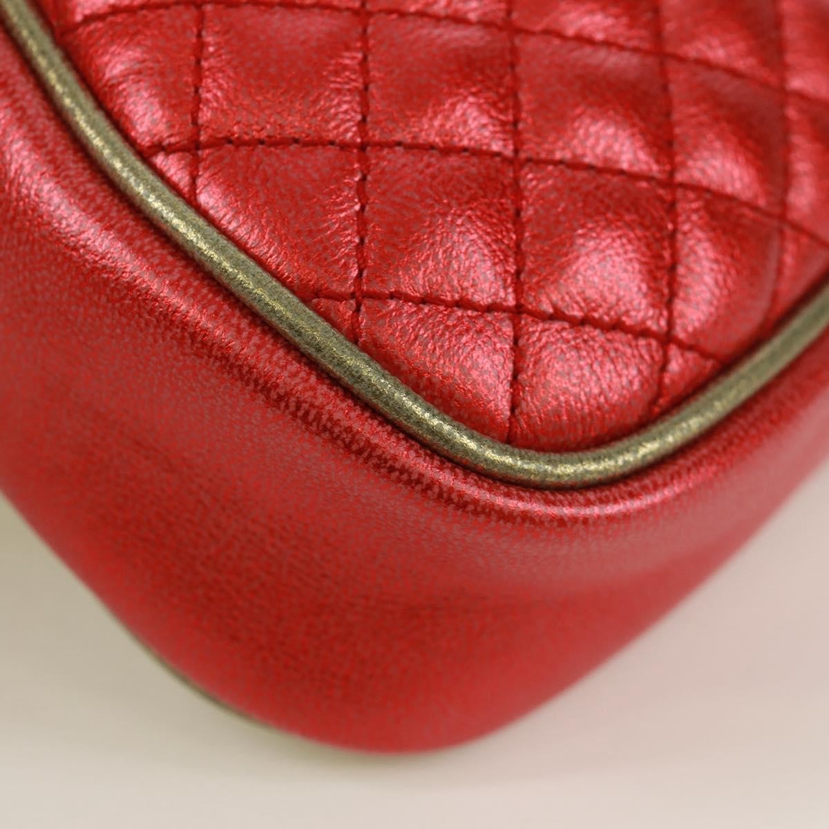 Gucci Trapuntata Camera Quilted Laminated Leather, Red, Leather, Shoulder Bag