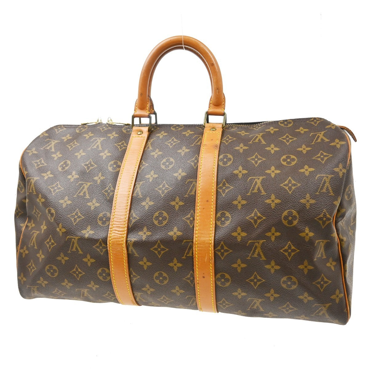 Louis Vuitton Keepall Monogram Canvas, Brown, Canvas, Travel Bag