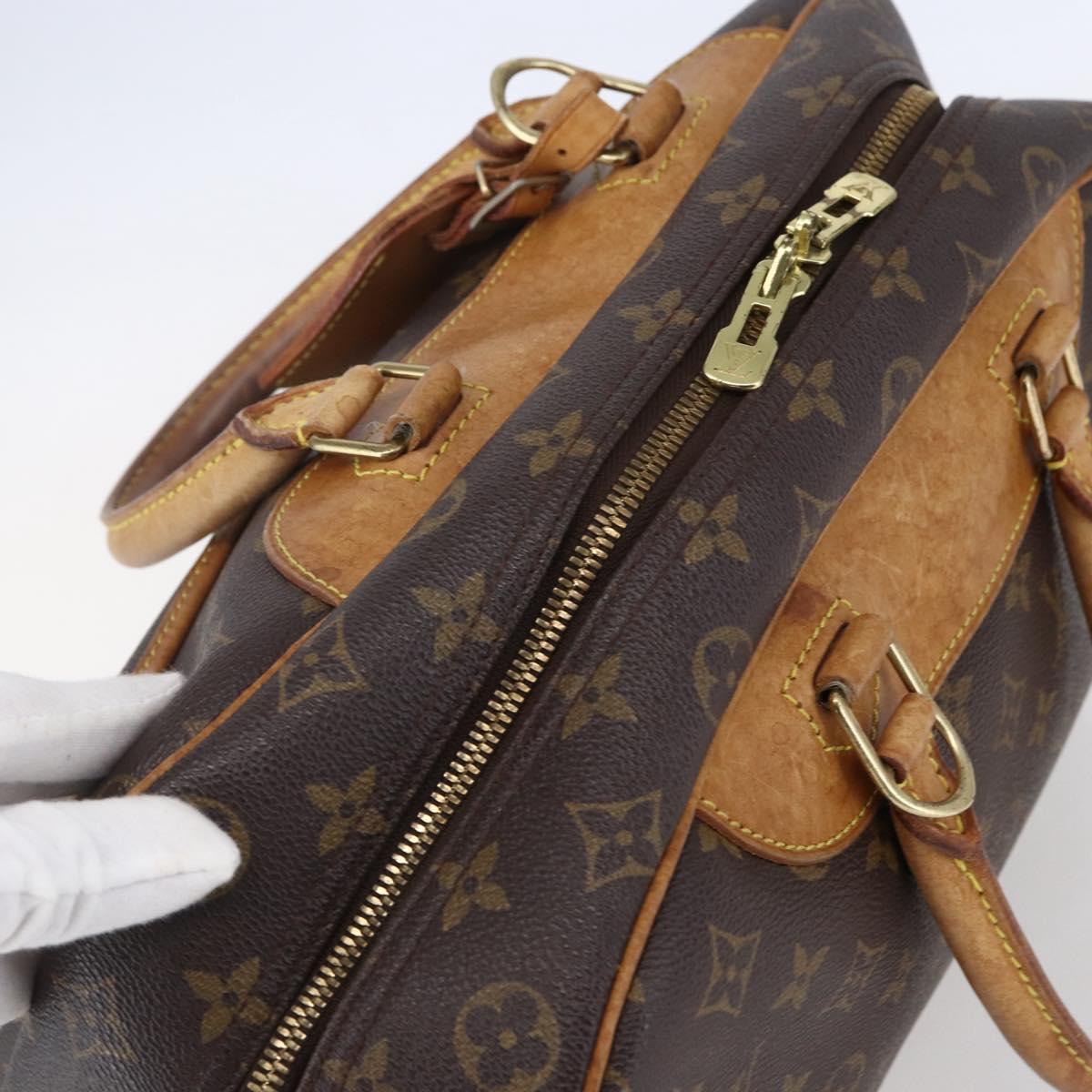 Louis Vuitton Deauville Handbag Monogram Canvas, BROWN, CANVAS, Handbag