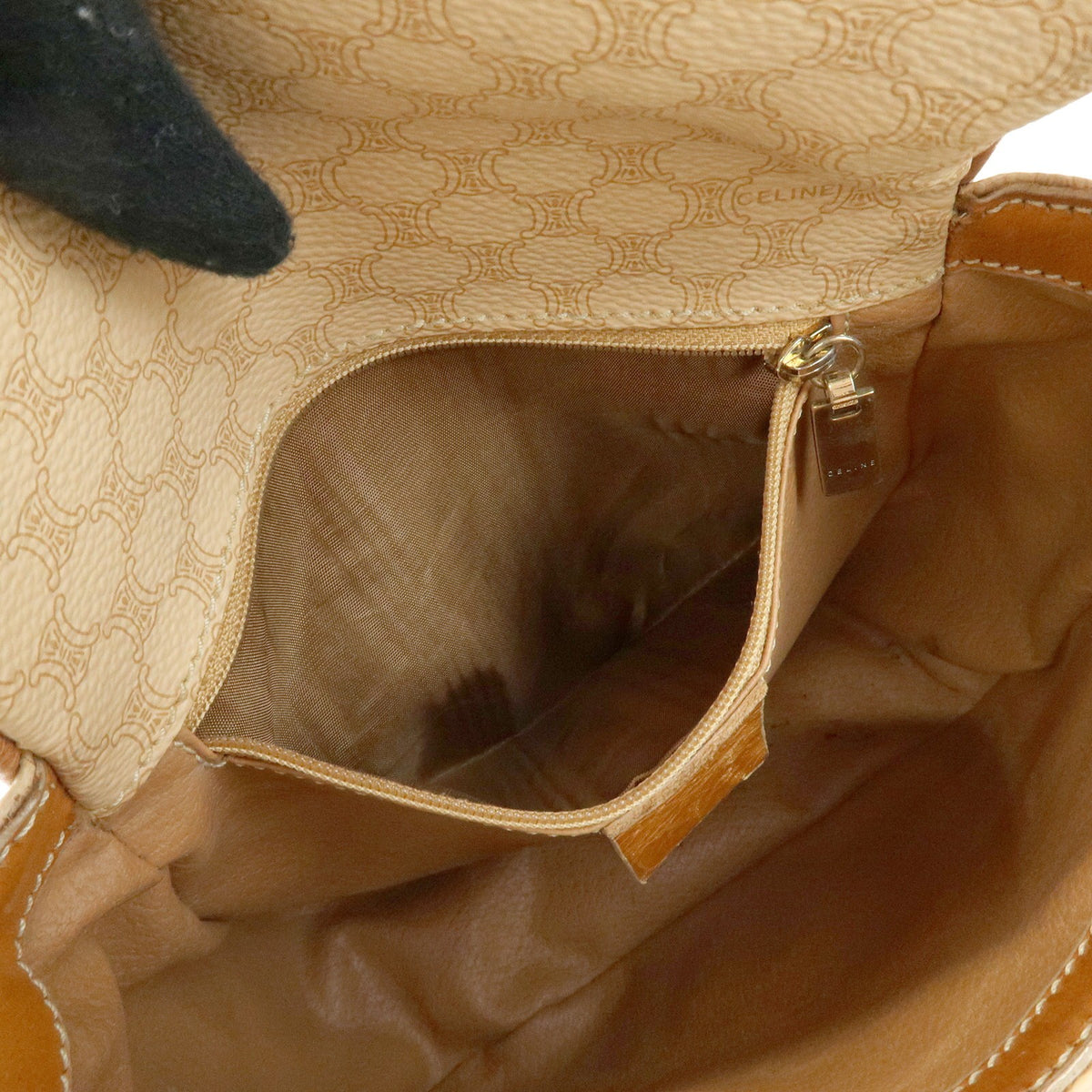 Celine Macadam Canvas and Leather, Beige, PVC, Tote Bag