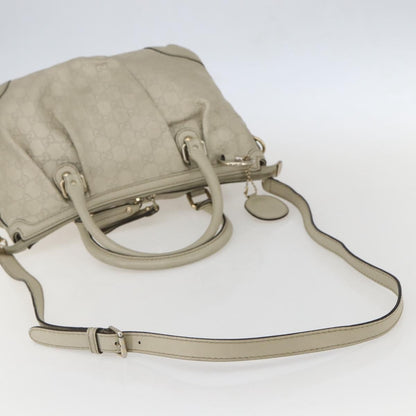 Gucci Sukey Top Handle Satchel Guccissima Leather, Ecru, Leather, Handbag