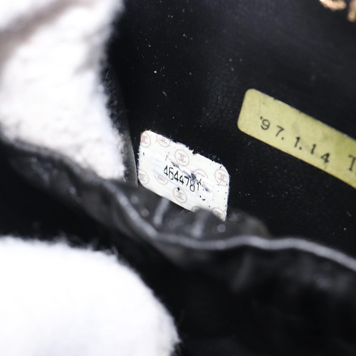 Chanel Vintage Timeless Cosmetic Case Caviar, Black, Leather, Clutch