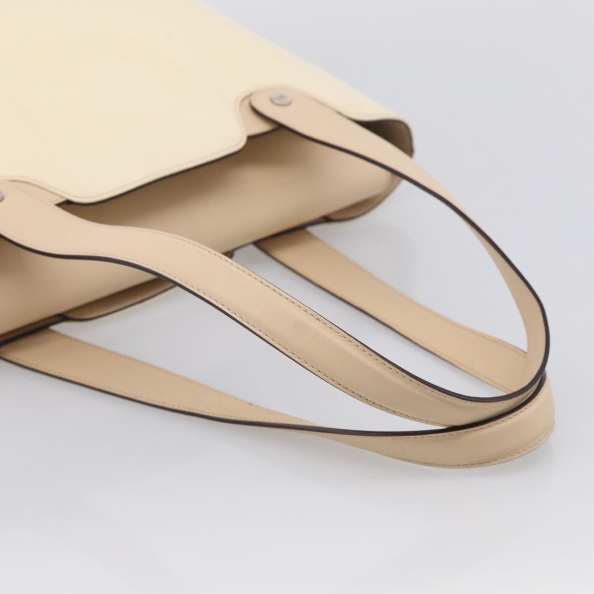 Salvatore Ferragamo Vintage Patent Leather, Beige, Patent Leather, Shoulder Bag