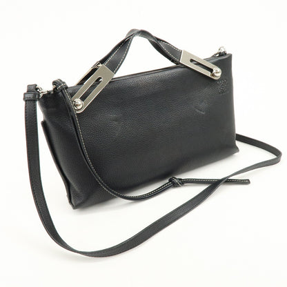 Loewe Missy Leather, Black, Leather, Handbag