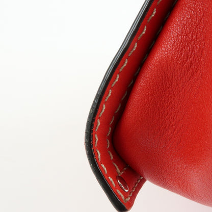 Loewe Anagram Leather, Red, Leather, Tote Bag