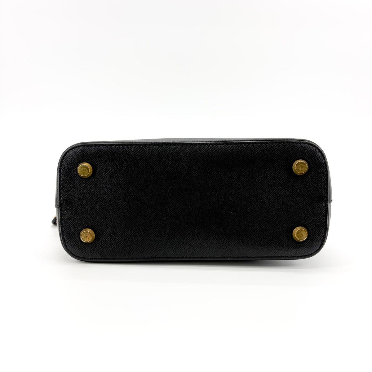 Balenciaga Logo Ville Leather, Black, Calfskin, Handbag