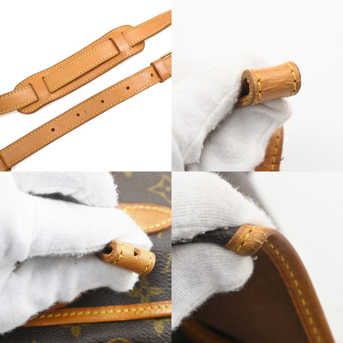 Louis Vuitton Saumur Monogram, Brown, Leather, Shoulder Bag