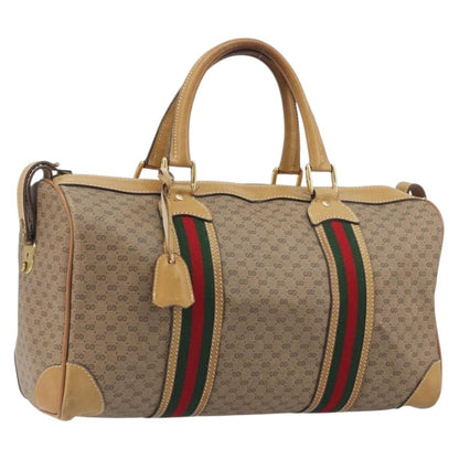 Gucci Boston Canvas, Beige, PVC, Travel Bag