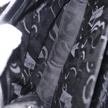 Salvatore Ferragamo Gancini Leather, Black, Leather, Handbag