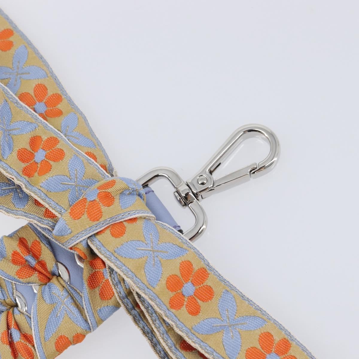 Fendi Bow Mini Strap You Short Shoulder Strap Leather with Ribbon Whipstitch, Blue, Leather, Straps