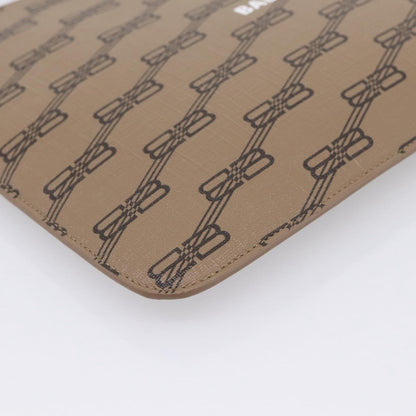 Balenciaga Signature Pouch Monogram PVC Leather, Beige, PVC, Clutch