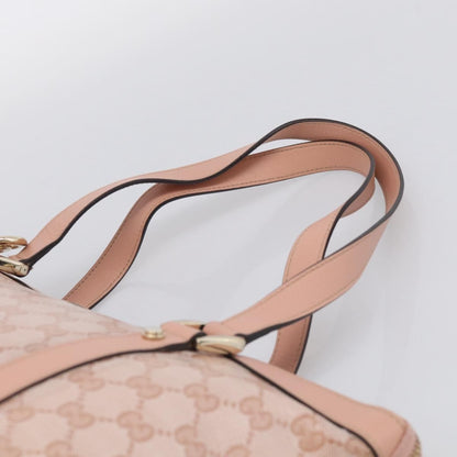 Gucci Abbey Zip Tote GG Canvas and Leather, Pink, Canvas, Handbag