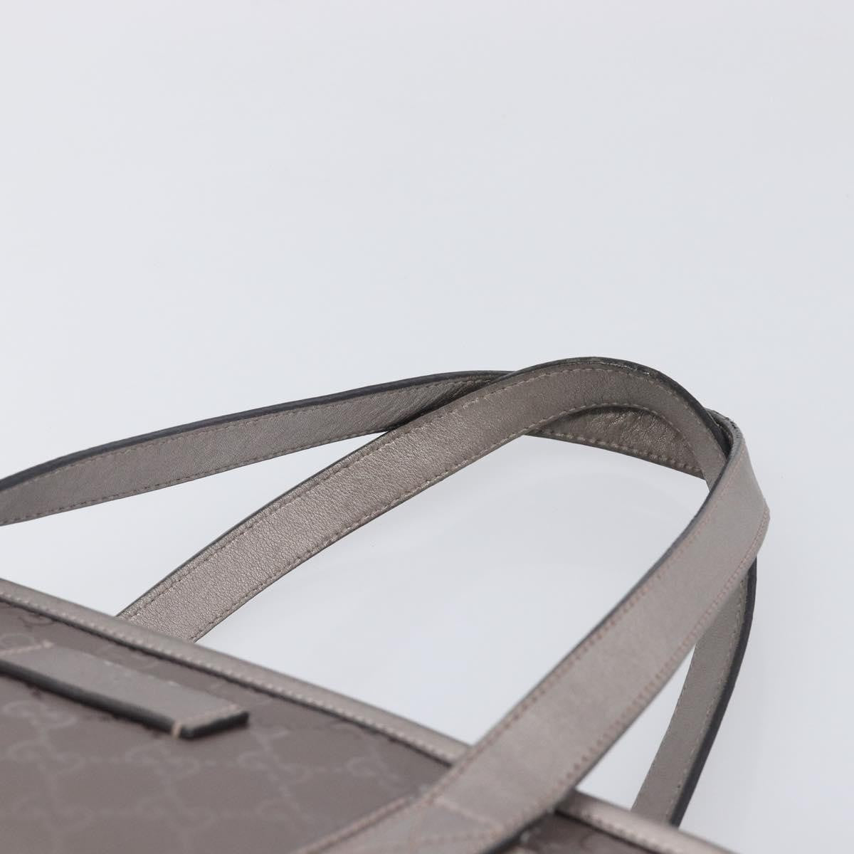 Gucci Tote GG Imprime, Silver, Canvas, Tote Bag