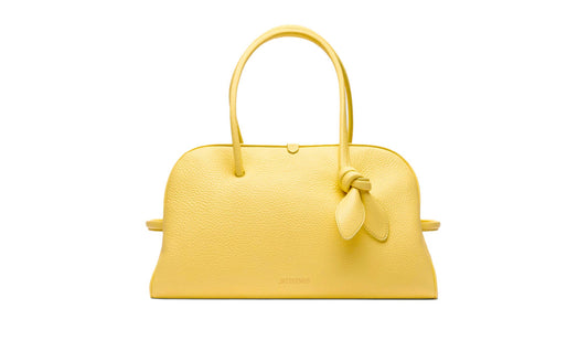 Jacquemus TURISMO Canvas, YELLOW, LEATHER, Handbag