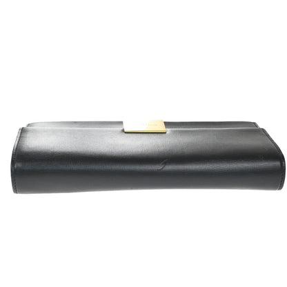 Saint Laurent Bellechasse Flap Leather, Black, Leather, Wallet