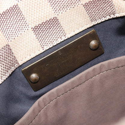 Louis Vuitton Trotteur Damier Lune, White, Canvas, Handbag