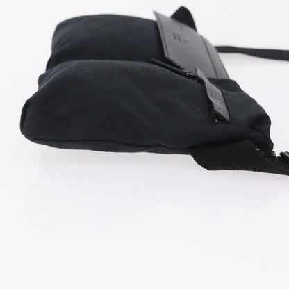 Gucci Vintage Double Web Belt Canvas, Black, Canvas, Shoulder Bag