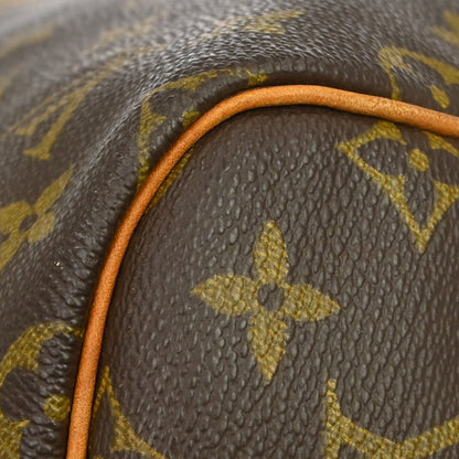 Louis Vuitton Keepall Monogram, Brown, Canvas, Travel Bag