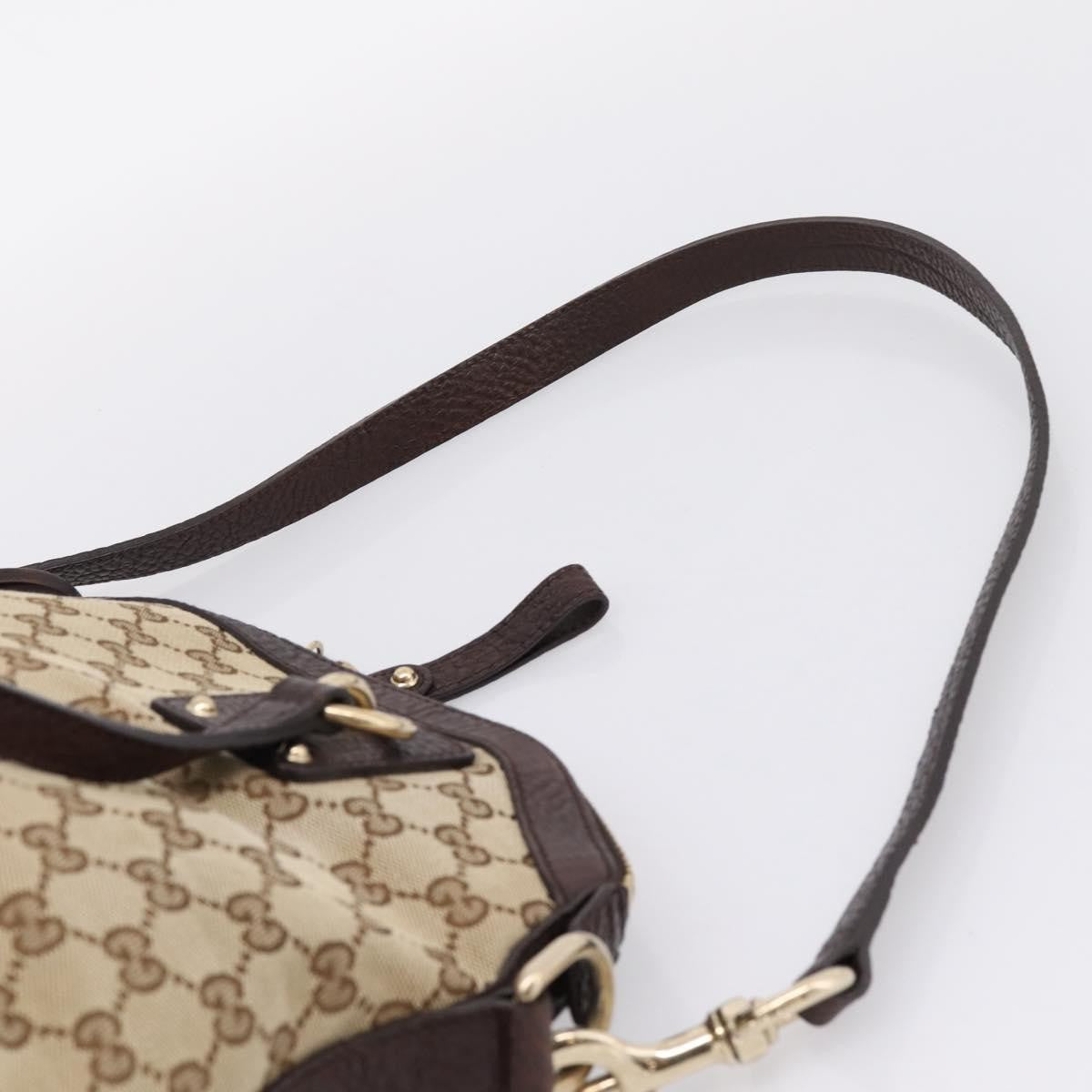 Gucci Britt Convertible Dome Satchel GG Canvas, Beige, Canvas, Handbag