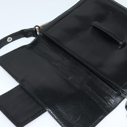 Saint Laurent Vintage Shoulder bag leather, Black, Leather, Shoulder Bag