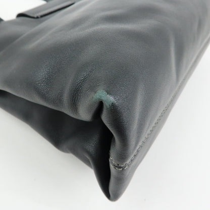 Bvlgari Tote Leather, Black, Leather, Tote Bag
