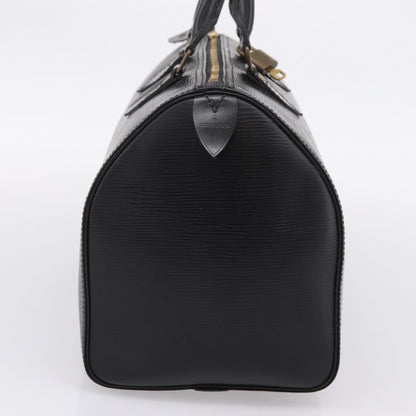Louis Vuitton Speedy Epi Leather, Black, Leather, Handbag