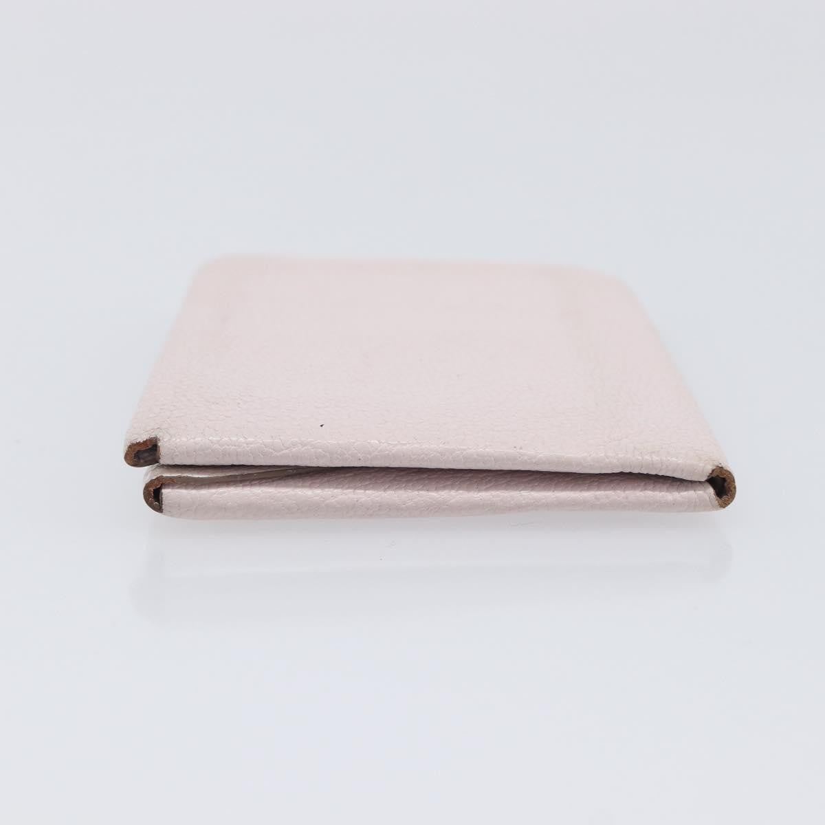 Hermes Calvi Duo Card Holder Chevre Mysore, Pink, Leather, Card Holder