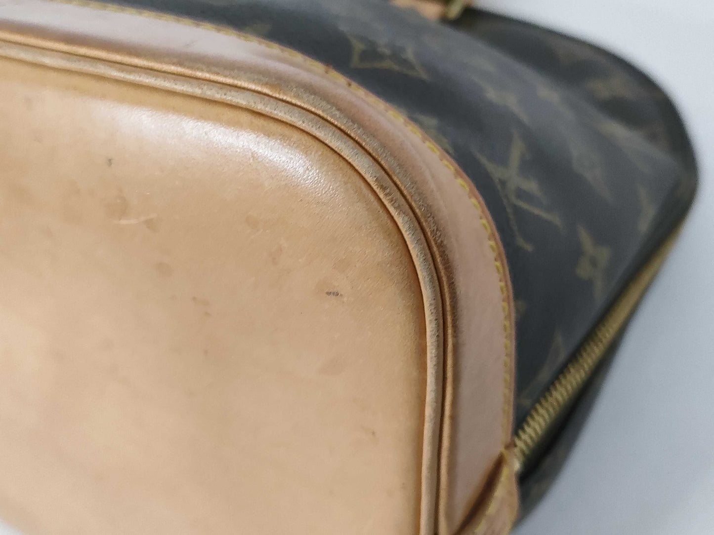 Louis Vuitton Vintage Alma Monogram Canvas, Brown, Canvas, Handbag