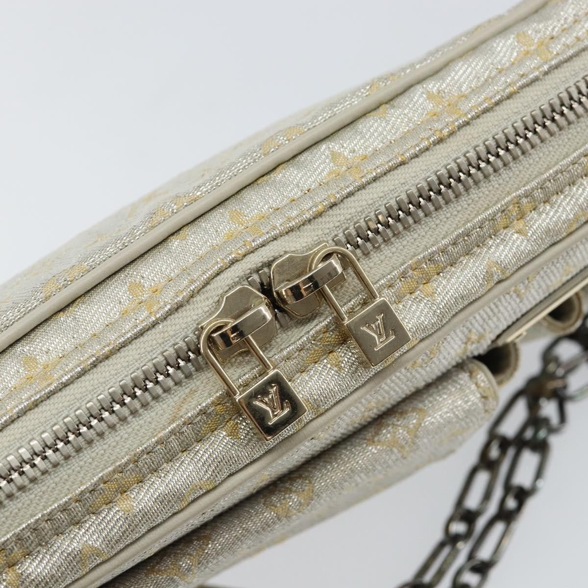 Louis Vuitton McKenna Mini Lin, Gold, Canvas, Tote bag