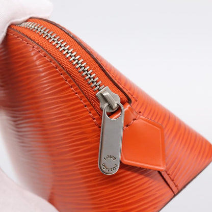 Louis Vuitton Cosmetic Epi Leather, Orange, Leather, Clutch