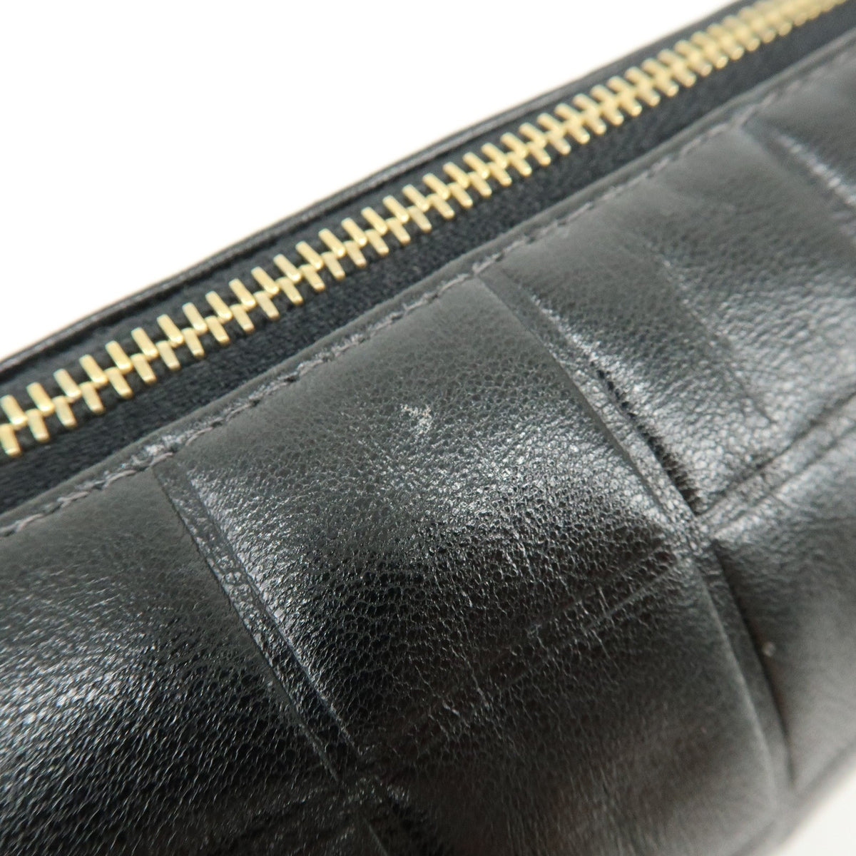 Chanel Chocolate Bar Cosmetic Quilted Lambskin, Black, Leather, Toiletry Case