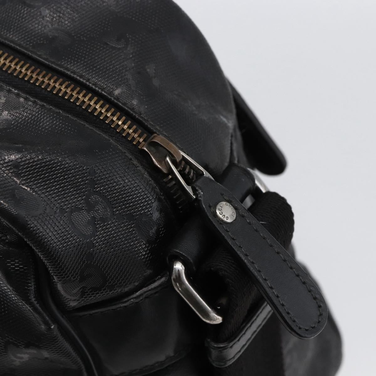 Gucci Zip Messenger GG Imprime, Black, Canvas, Shoulder Bag
