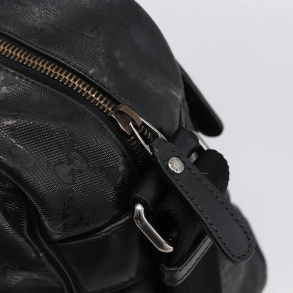 Gucci Zip Messenger GG Imprime, Black, Canvas, Shoulder Bag