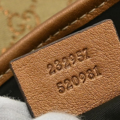 Gucci Twins GG Canvas with Leather, Beige, Canvas, Tote Bag