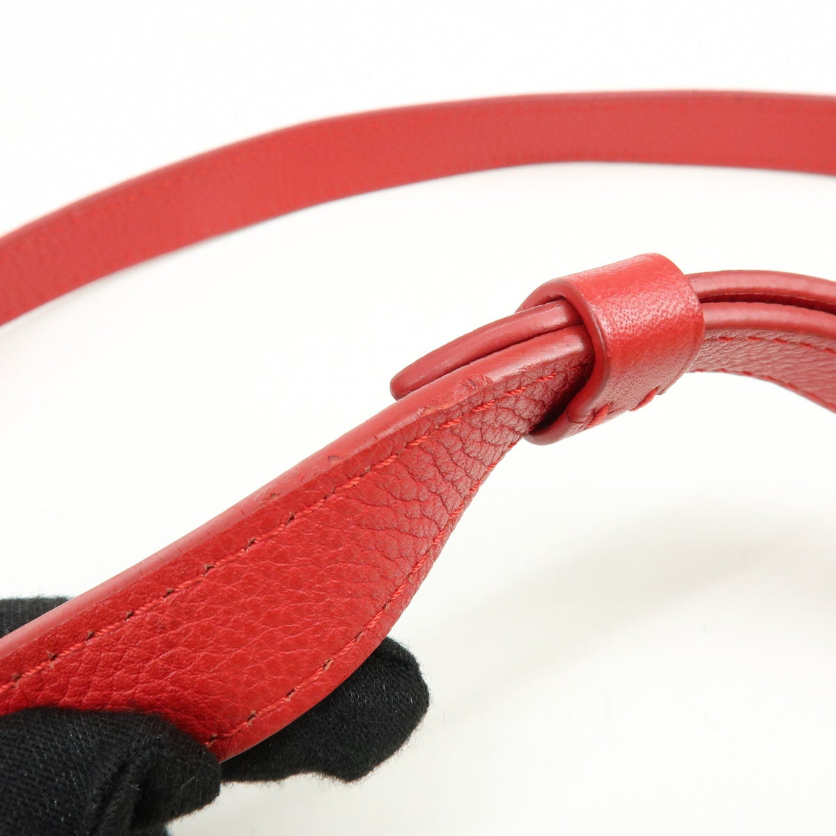 Louis Vuitton Lockme II Leather, Red, Leather, Shoulder Bag