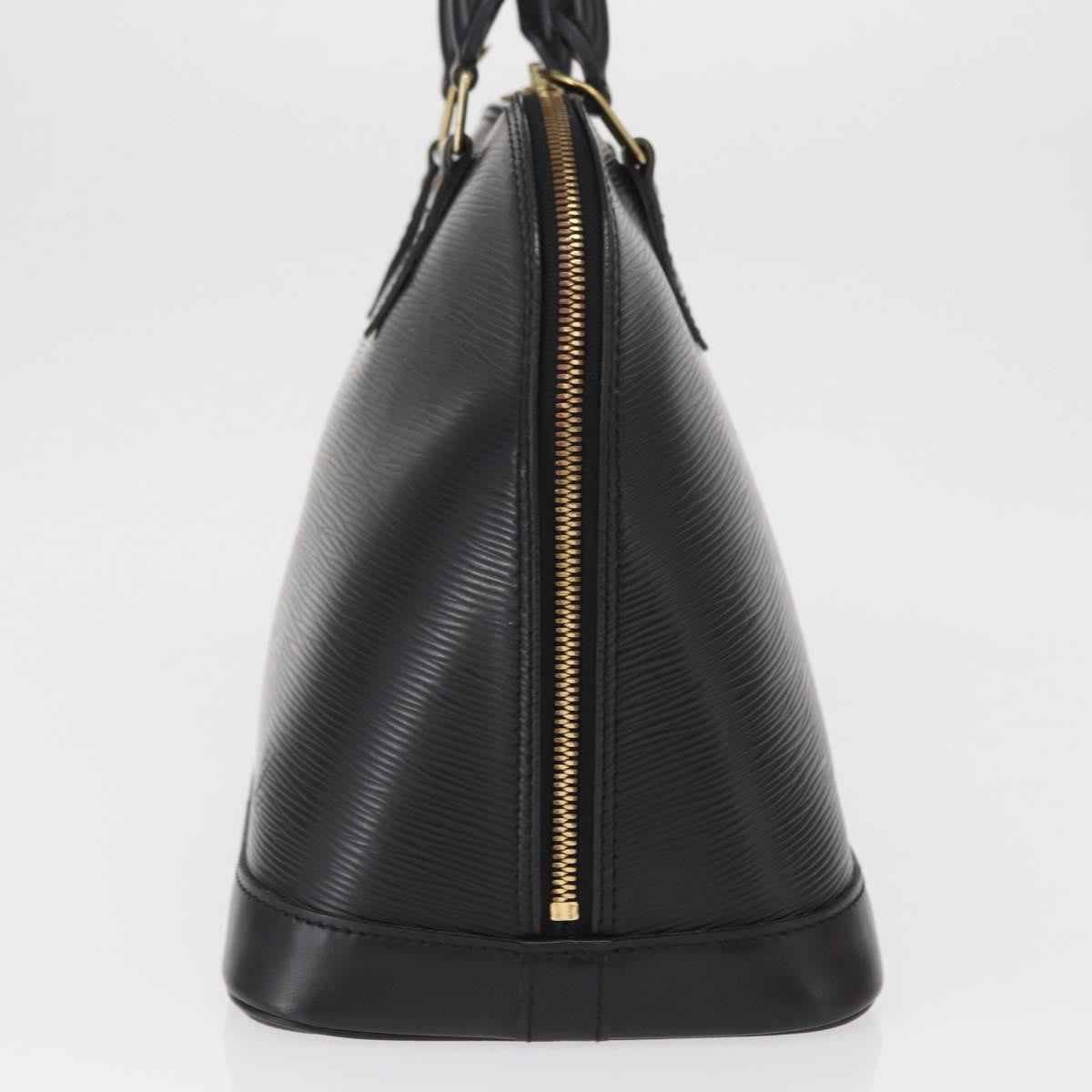 Louis Vuitton Alma Epi Leather, Black, Leather, Handbag