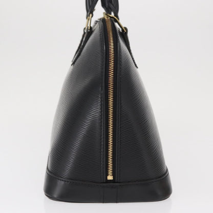 Louis Vuitton Alma Epi Leather, Black, Leather, Handbag