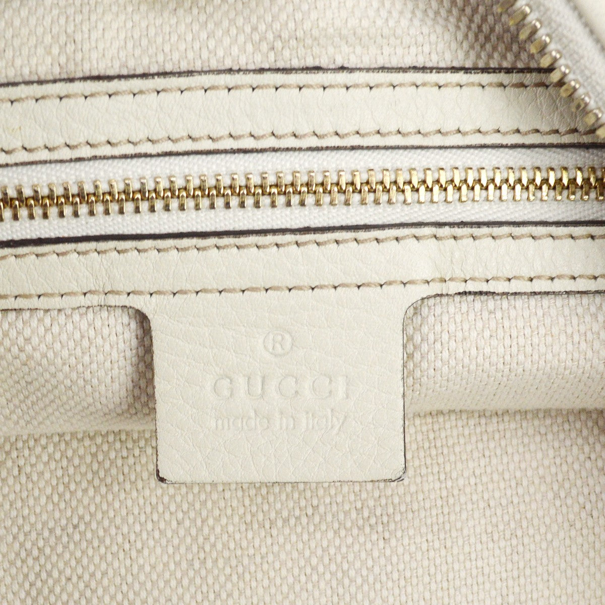 Gucci Soho Hobo Leather, Beige, Leather, Shoulder Bag